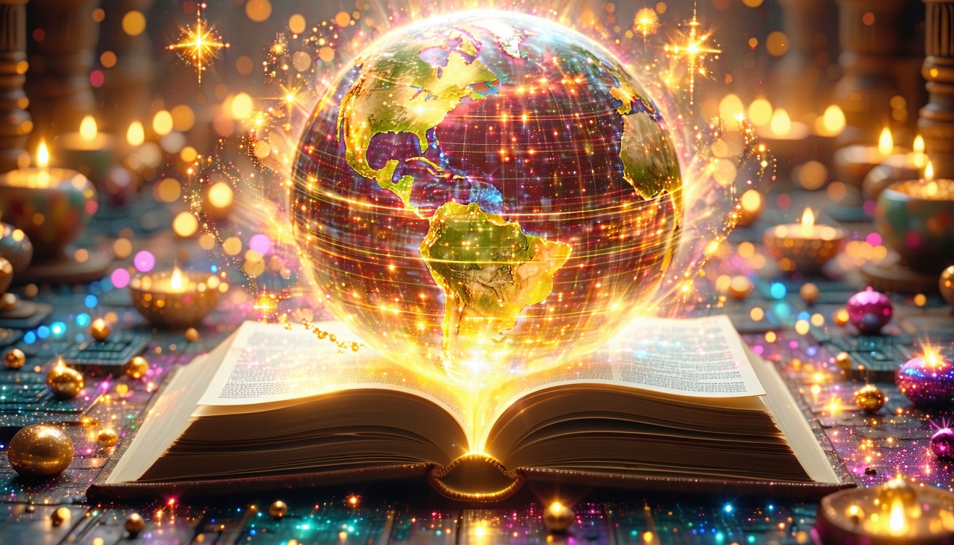 The Sacred Superbook of Transcendur connecting minds globally